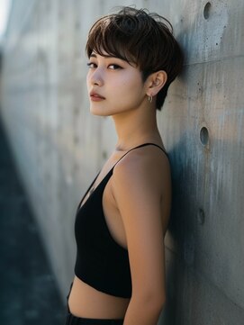 アルトリスト(Altruist Aging×HAIR&SPA) ☆イメチェンピンクベージュアンブレラカラー前髪クールショート