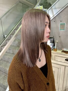 ヘアーデザイン アルエ(HAIR×design ARUE) グレージュ×ぷつっと顔周り