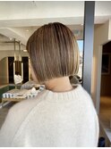 大人可愛い20代30代40代小顔切りっぱなしボブ
