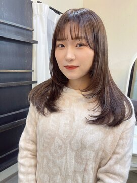 エトネ ヘアーサロン 仙台駅前(eTONe hair salon) ［ eTONe ］face layer × Olive beige
