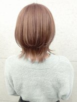 スターズ 柏(STARS)&nbsp;ピンクベージュ ウルフカット ボブルフ ケアブリーチ 美髪 20代