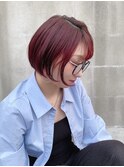 イメチェン/ホワイトブロンド/外ハネボブ/美髪/草津/南草津