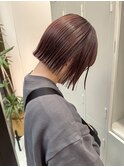 似合わせカット ボブヘア 縮毛矯正 ミニボブ 切りっぱなしボブ