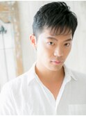 アッシュブラック短髪刈り上げメンズショートg戸田公園