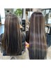 ＊ブリーチ毛にもできる、最上級縮毛矯正＊カット＋シルクストレート[藤沢]