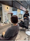 ぱつっとボブ ショートボブ 髪質改善縮毛矯正