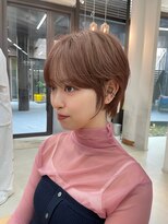 ミィ 浦和(mee)&nbsp;透明感カラー ボブ 前髪 ショート カラー ブリーチ&ダブルカラー