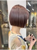 似合わせカット ボブヘア 縮毛矯正 ミニボブ 切りっぱなしボブ