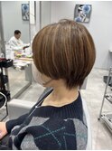 ショート/シークレットハイライト/白髪活かし