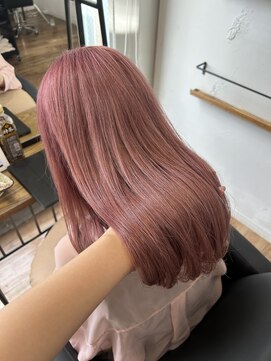 マリアバイアフロート(Maria by AFLOAT) 〈藤間〉さくらピンク/ブリーチカラー/ハイトーン/韓国ヘア