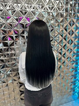 ラブスタシー 表参道店(Love Stasy) シールエクステで黒髪ロングに