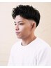 【理容室人気】 メンズカット+アイロンパーマ+シェービング(眉毛カット)