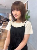 オリーブベージュ くびれレイヤー 透明感カラー