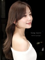 メラク 渋谷(Merak) 【仕事中も可愛い◎】巻き髪大人上品レイヤー×透明感グレージュ