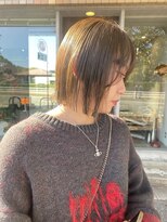クプラ(Qpula)&nbsp;切りっぱなしボブ/オリーブカラー