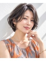 アッシュ 学芸大学店(Ash)&nbsp;ショートボブ/大人女性/ナチュラルグレー/白髪ぼかし/脱白髪染め