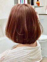 ミッテル(mittell)&nbsp;ボブ毛先パーマことりベージュ黒髪ウォーターフォール