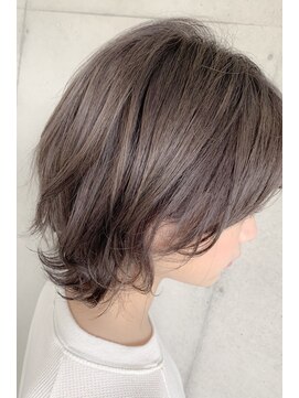 アンドヘアーサロン(&HAIR salon) 30代40代小顔ふんわりくびれ無造作カールひし形Cカーブセミディ