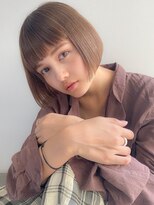 ネイヴィル(navile)&nbsp;☆シアーブラウン小顔スリークボブ☆navile大河光太朗