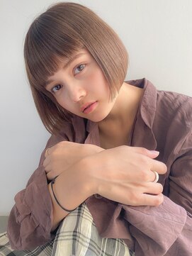 ネイヴィル(navile) ☆シアーブラウン小顔スリークボブ☆navile大河光太朗