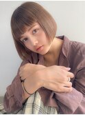 ☆シアーブラウン小顔スリークボブ☆navile大河光太朗