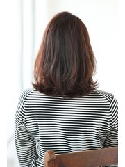 《lien.自由が丘》大人可愛い30代.40代小顔レイヤーミディ