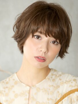 モーラ 鳳店(MOLLA) クセ毛風ニュアンスショート【夏カラー/ニュアンスカラー】