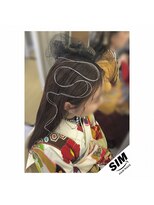 シム テンジン(hair & beaty SIM tenjin) 水引きアレンジ