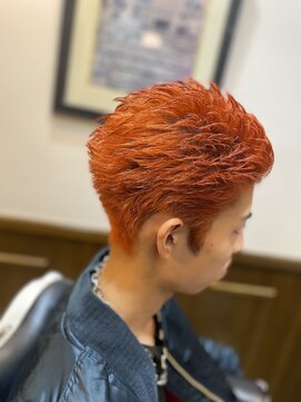 ヒロギンザバーバーショップ 神楽坂店(HIRO GINZA BARBER SHOP) 【バックショート×ライトオレンジ】