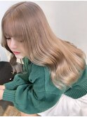 デザインカラー/レイヤーカット/ウェットヘア/韓国/ダブルカラー