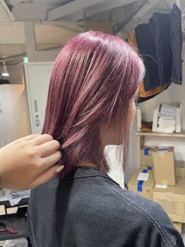 ラフ 難波店(LAFF) #黒髪#ボブルフ#ネビージュ#小顔#ワンレン