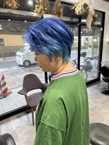 ホリー(HOLLY)&nbsp;ショート×ブルーアンブレラ