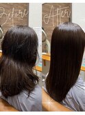 髪質改善ストレート
