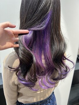 ヴァイス 渋谷店(VAICE) 《インナーカラー　推しカラー×パープル》