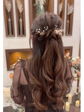 エン(en.) 参列ハーフアップ