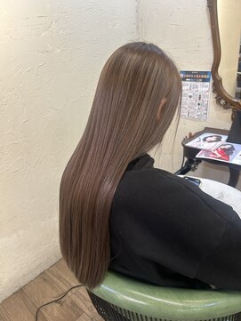 ベレッタ 枚方店(veretta.) 毛髪再生トステアカラー 担当:ばば/ストレートロング/縮毛矯正