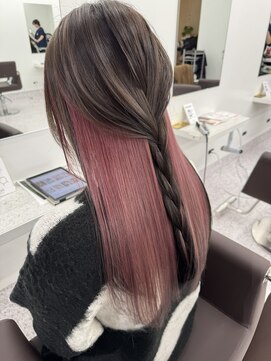 シーバイラヴィズム けやき通り2号店(Sea by LUVISM) ブリーチインナーカラー+カット+AujuaクイックTr