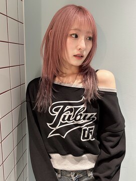 ローエ バイ デコ(Rohe by DECO) 【kira】ペールピンク/エンドカラー/レイヤーカット