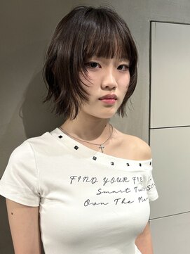 ハウ 心斎橋(how) 大人美人春夏ショートボブウルフレイヤーアッシュベージュ