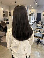 シェル 津山の手店(shel)&nbsp;オリーブグレージュレイヤーカット透明感艶感