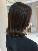 切りっぱなしロブ/顔周りレイヤー/髪質改善/トリートメント