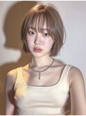 抜け感溢れる大人シルキーベージュ