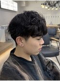 ・ニュアンスパーマスペインカールシャドウパーマメンズパーマ