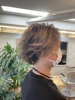 ヘアアンドメイク アリス(hair&make ALICE produce by COLT)&nbsp;メンズ　ミディアム　ハイライト