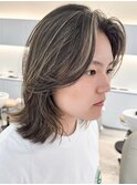 地毛ハイライトインナーハイライトコントラストハイライト