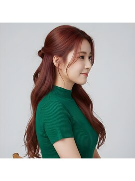 アームスヘアー 狭山ヶ丘店(arm's hair) 肌を綺麗に魅せる*大人可愛いツヤ感ピンクブラウン