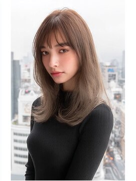 ダル 渋谷/表参道(DAL.) バタフライレイヤーロングレイヤーハイトーングレージュブリーチ