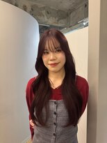 カノエ(canoe)&nbsp;ワインレッドカラー顔周りレイヤー20代～50代【西新大濠荒戸】