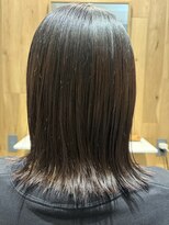 ベルベットヘア 千早店(Velvet hair)&nbsp;切りっぱなしボブ×ダークブラウン×オージュアトリートメント♪