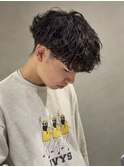 波巻きパーマ